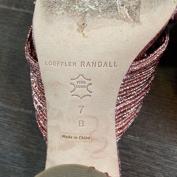 Loeffler Randall Penny Rose Pleated Bow Heel, Size 7 - Picture 13 of 16